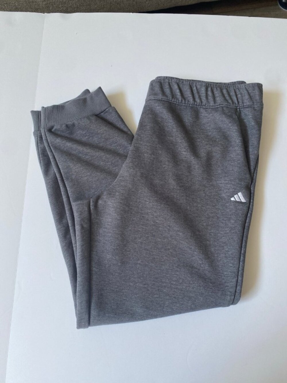 Adidas Ultimate 365 Womens Stretch Joggers Gray Activewear Pants Large Like New